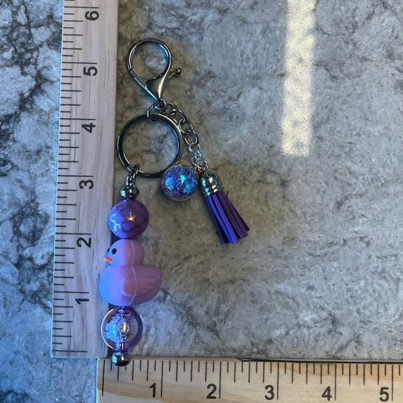 Handmade Rubber Duck Beaded Key Chain / Bag Charm - Disney Doora… - Picture 8 of 9